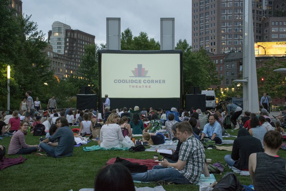 The Coolidge Corner screens movies on the Rose Kennedy Greenway. This summer