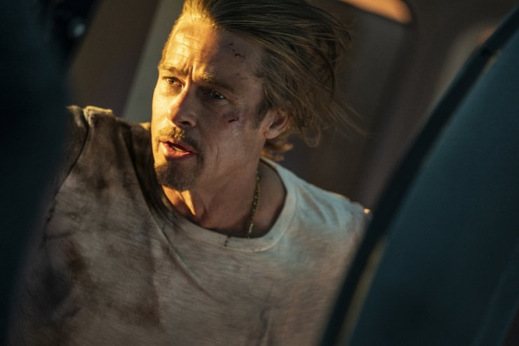 Actor Brad Pitt in a scene from the film,